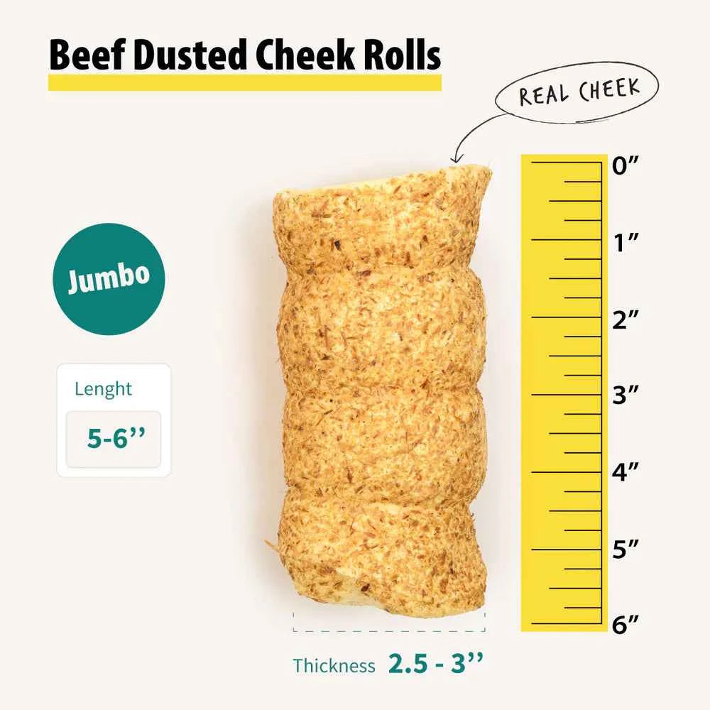Talis Us Beef Dusted Cheek Rolls 5-6" 1ct