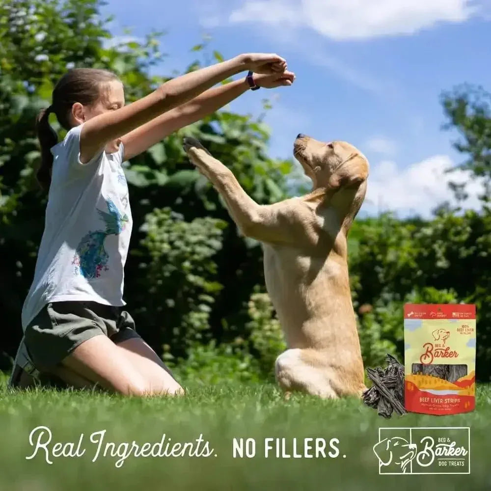 Beg & Barker Beef Liver Strip Dog Treats - Talis Us