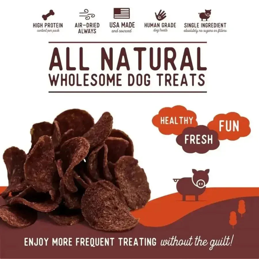 Beg & Barker Pork Heart Chips Dog Treats - Talis Us