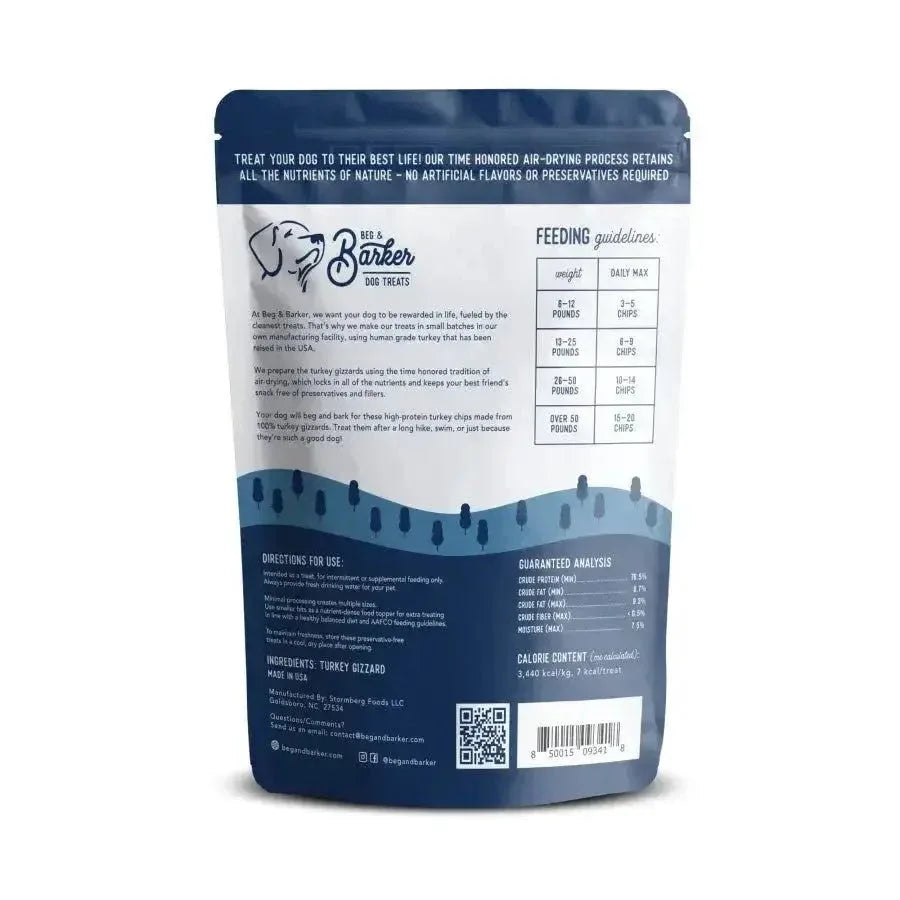 Beg & Barker Whole Turkey Chips Dog Treats - Talis Us