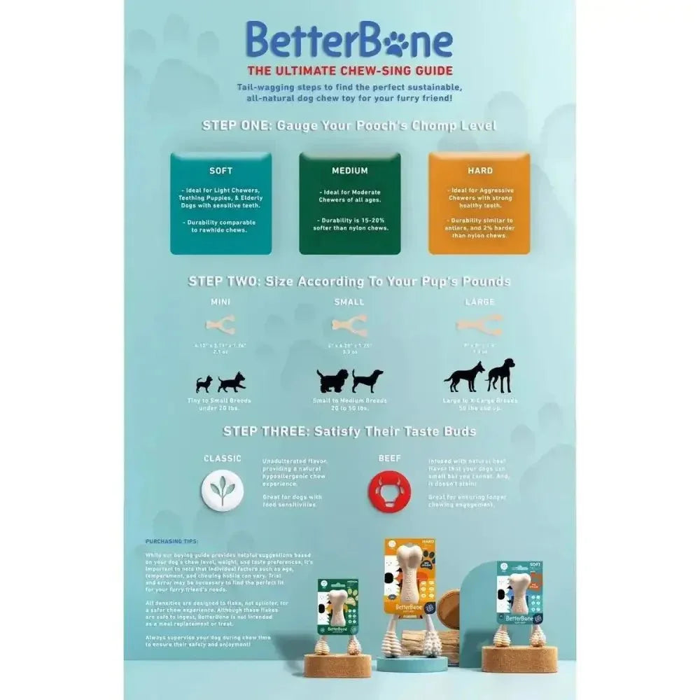 BetterBone Hard Beef Dog Chew Toy - Talis Us