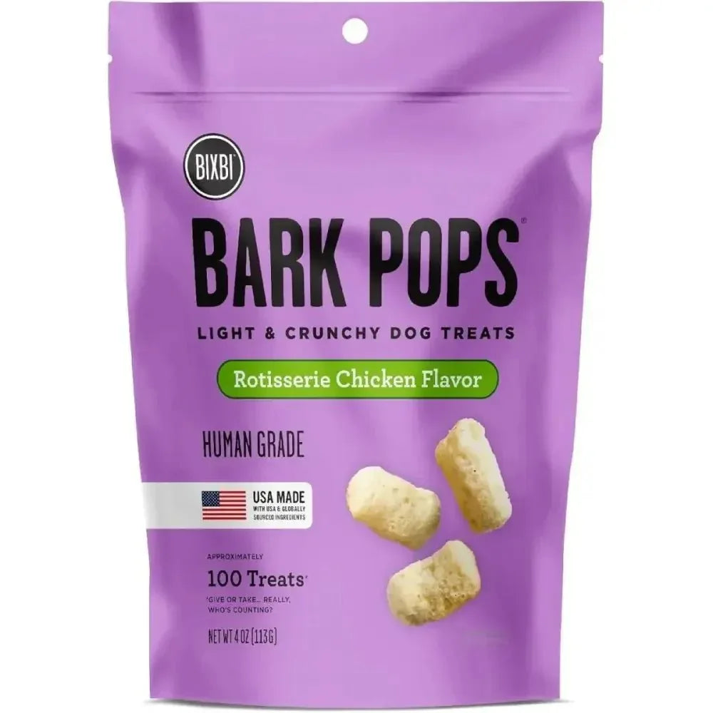 BIXBI Bark Pops Light & Crunchy Dog Treats 4oz. - Talis Us