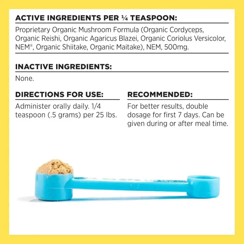 BIXBI Joints Pet Superfood Daily Mushroom Powder Supplement for Dogs & Cats 2.12 oz - Talis Us