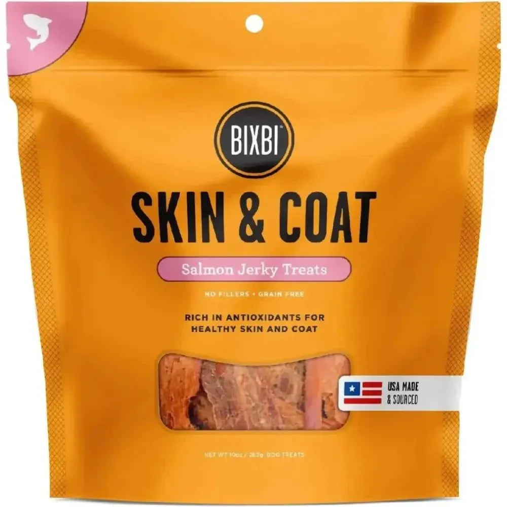BIXBI Skin & Coat Beef Jerky Dog Treats - Talis Us
