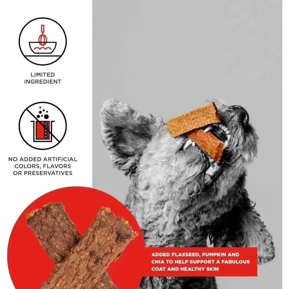BIXBI Skin & Coat Beef Jerky Dog Treats - Talis Us