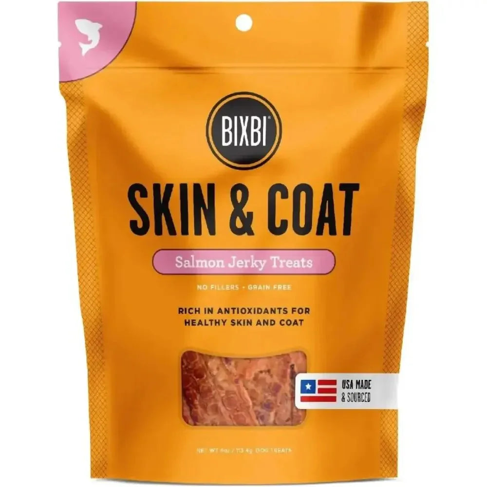 BIXBI Skin & Coat Beef Jerky Dog Treats - Talis Us