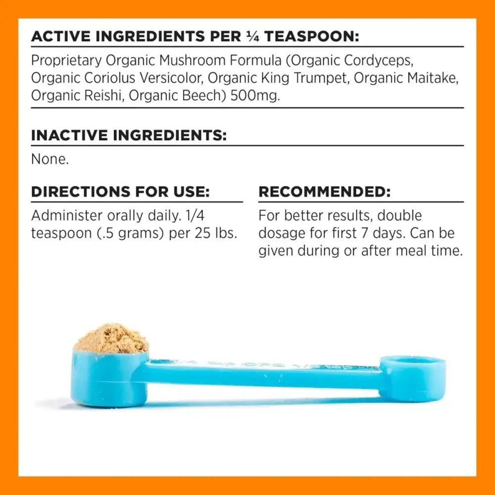 BIXBI Skin & Coat Pet Superfood Daily Mushroom Powder Supplement for Dogs & Cats 2.12 oz - Talis Us