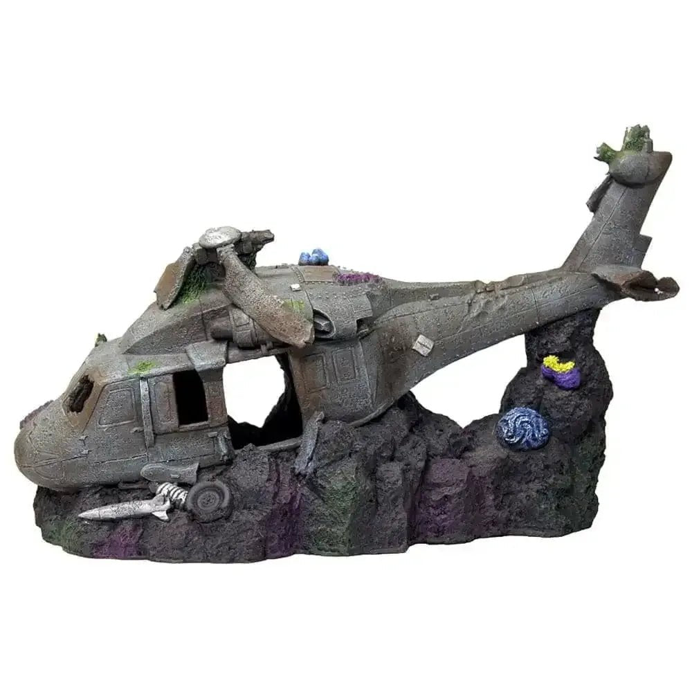 Blue Ribbon Pet Products Sunken Helicopter Ornaments for Aquarium - Talis Us