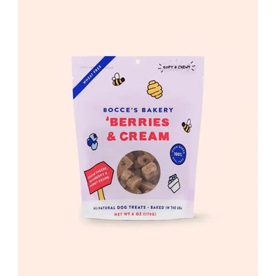 Bocce's Bakery Berries & Cream 6oz Soft & Chewy Dog Treats - Talis Us
