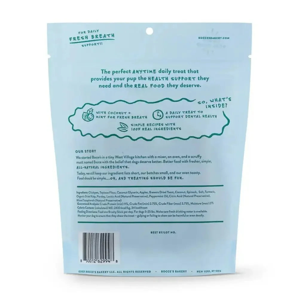 Bocce's Bakery Dailies 13oz Brushy Sticks Small Dog Dental Treats - Talis Us