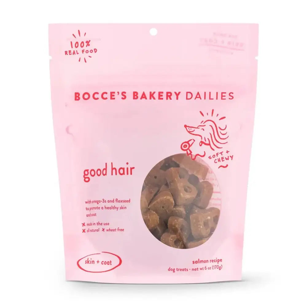Bocce's Bakery Dailies Good Hair 6oz Soft & Chewy Dog Treats - Talis Us