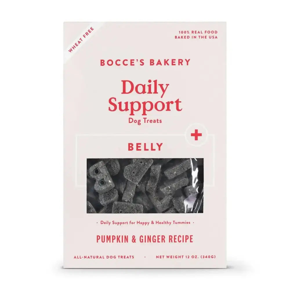 Bocce's Bakery Daily Support Belly 12oz Functional Biscuit Boxes Dog Treats - Talis Us