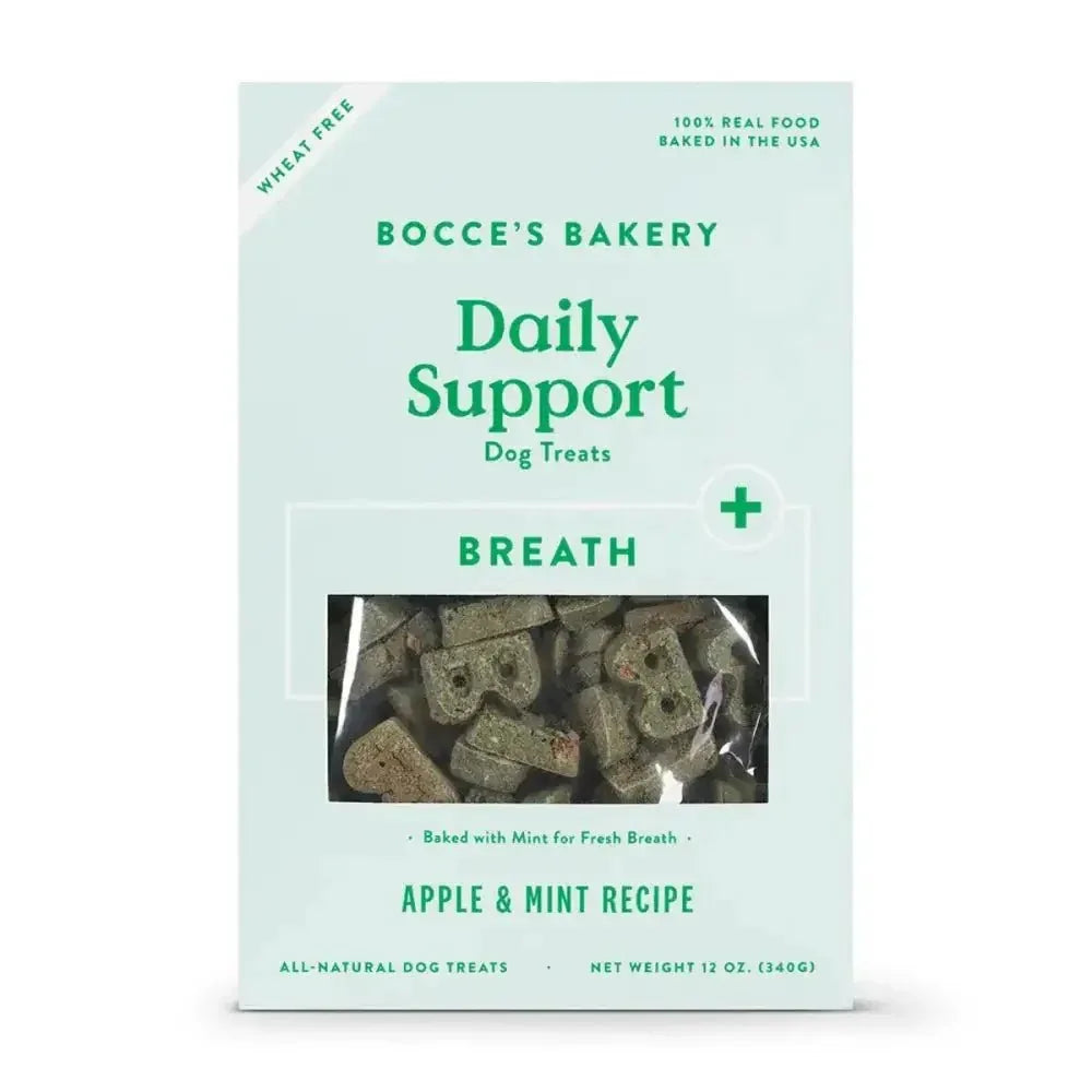 Bocce's Bakery Daily Support Breath 12oz Functional Biscuit Boxes Dog Treats - Talis Us