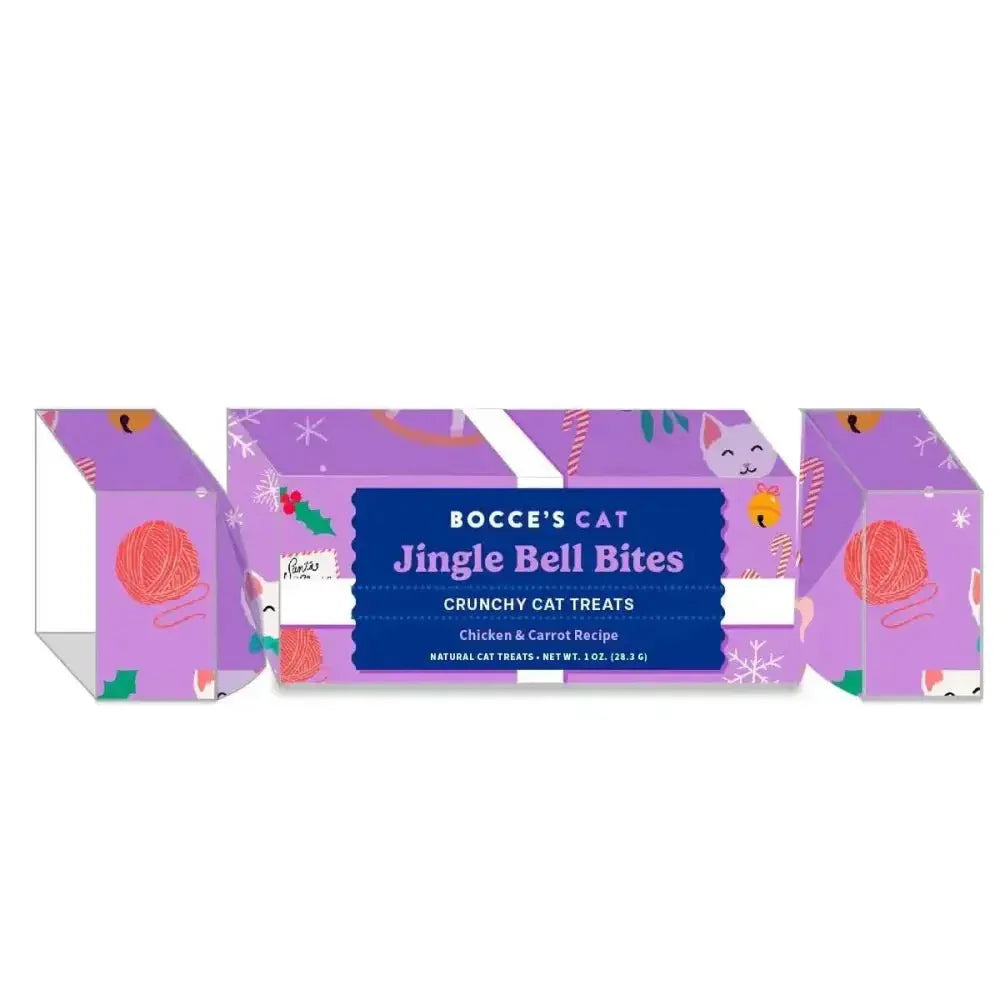 Bocce's Bakery Jingle Bell Bites Cracker Cat Treats - Talis Us