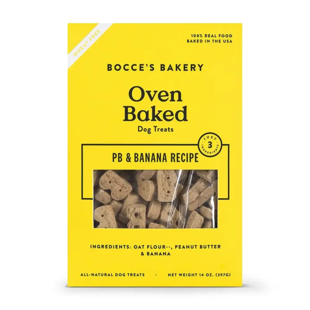 Bocce's Bakery PB + Banana 14oz Biscuit Boxes Dog Treats - Talis Us