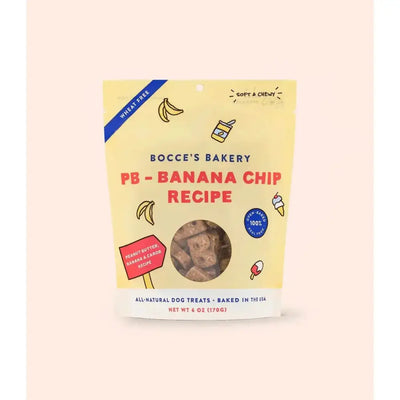 Bocce's Bakery PB - Banana Chip 6oz Soft & Chewy Dog Treats - Talis Us