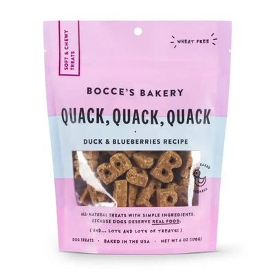 Bocce's Bakery Quack Quack Quack 6oz Soft & Chewy Dog Treats - Talis Us