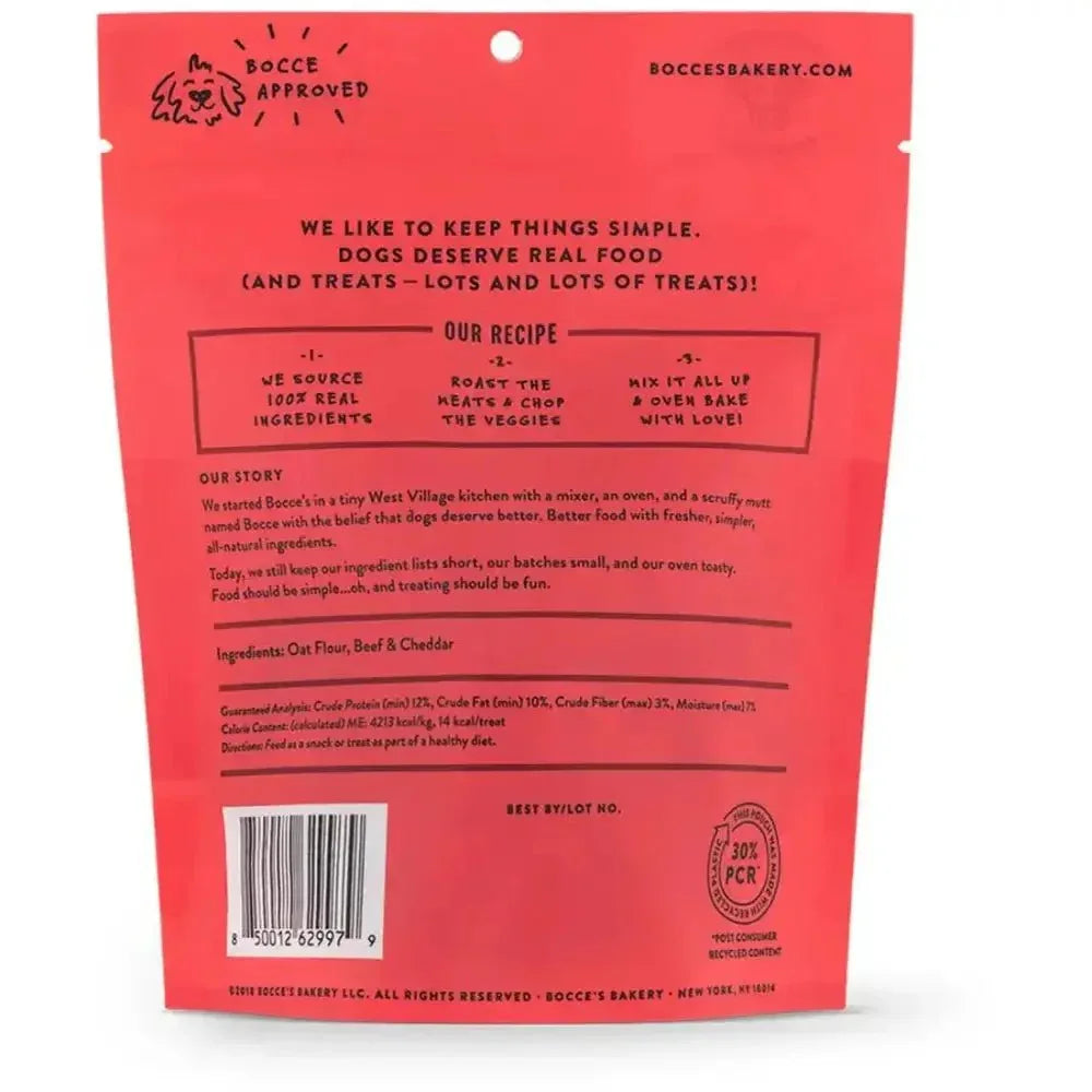 Bocce's Bakery Say MOOOO 5oz Biscuit Bags Dog Treats - Talis Us
