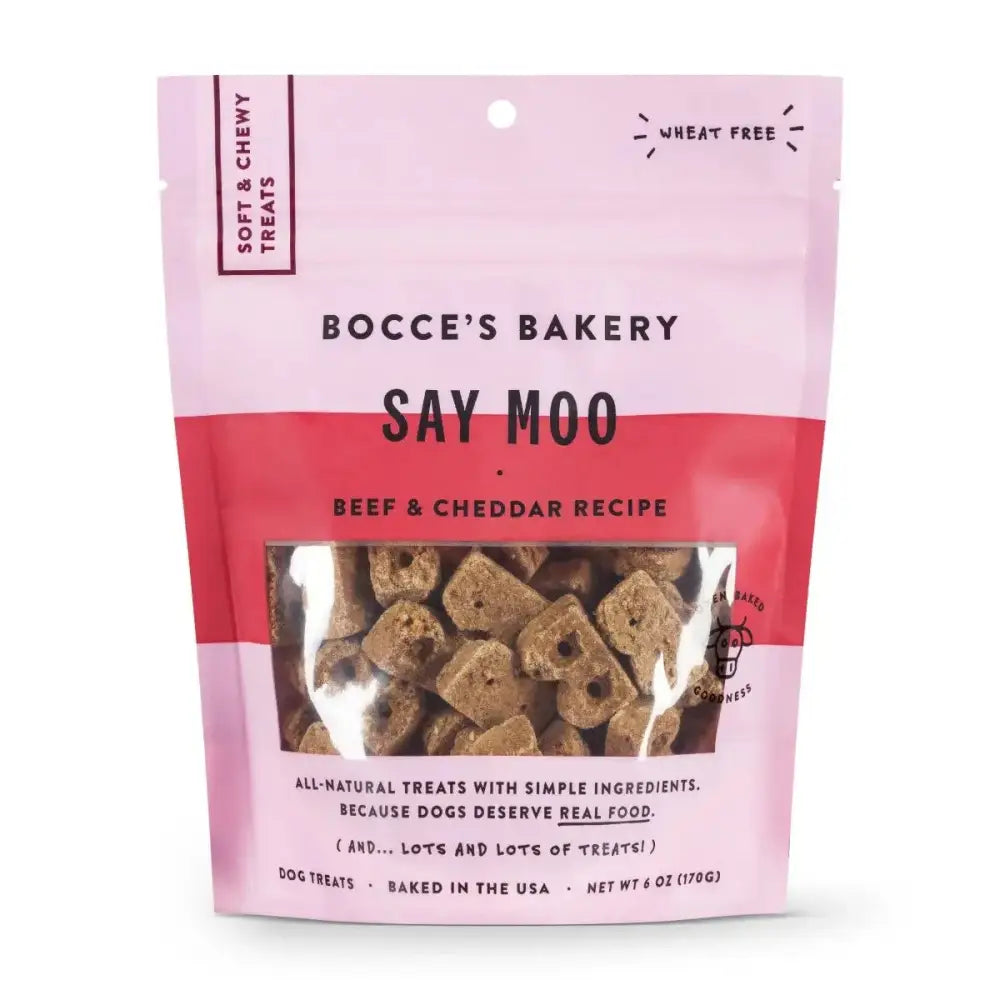 Bocce's Bakery Say MOOOO 6oz Soft & Chewy Dog Treats - Talis Us