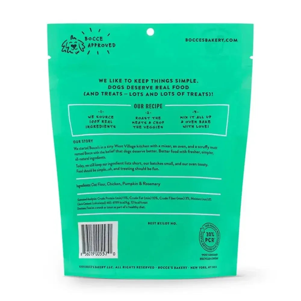 Bocce's Bakery Sunday Roast 5oz Biscuit Bags Dog Treats - Talis Us