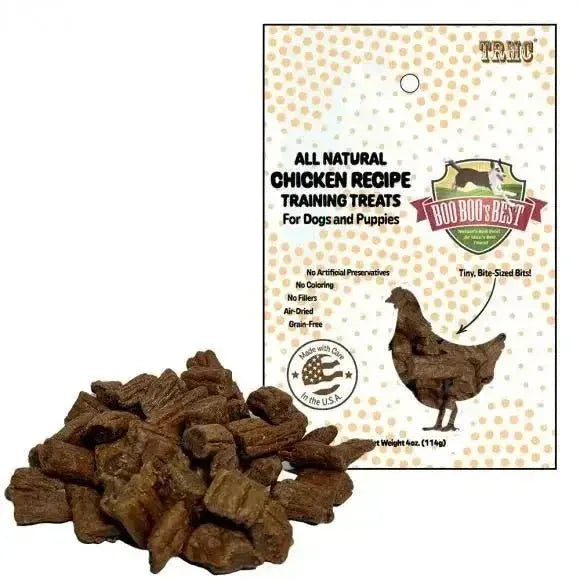 Boo Boo's Best Chicken Trainers Dog Treats 4oz - Talis Us