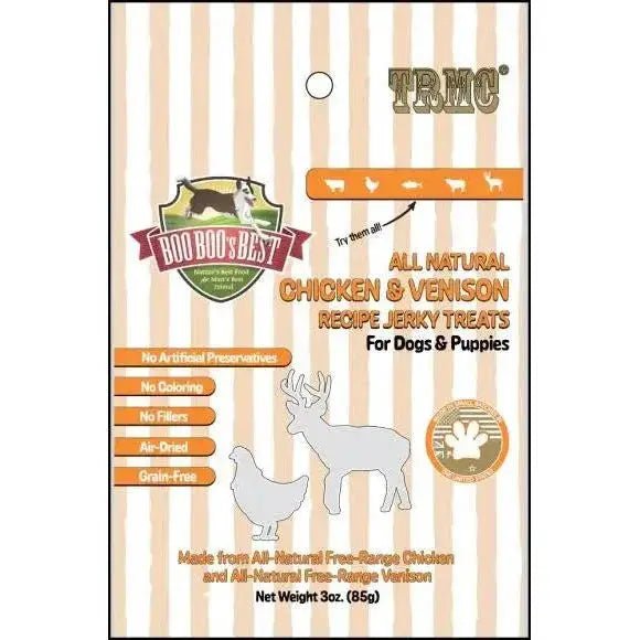Boo Boo's Best Chicken & Venison Jerky Treats for Dogs 3oz - Talis Us