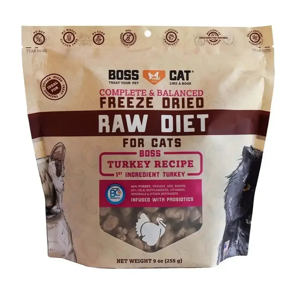 Boss Cat® Freeze Dried Raw Turkey Nuggets 9 Oz - Talis Us