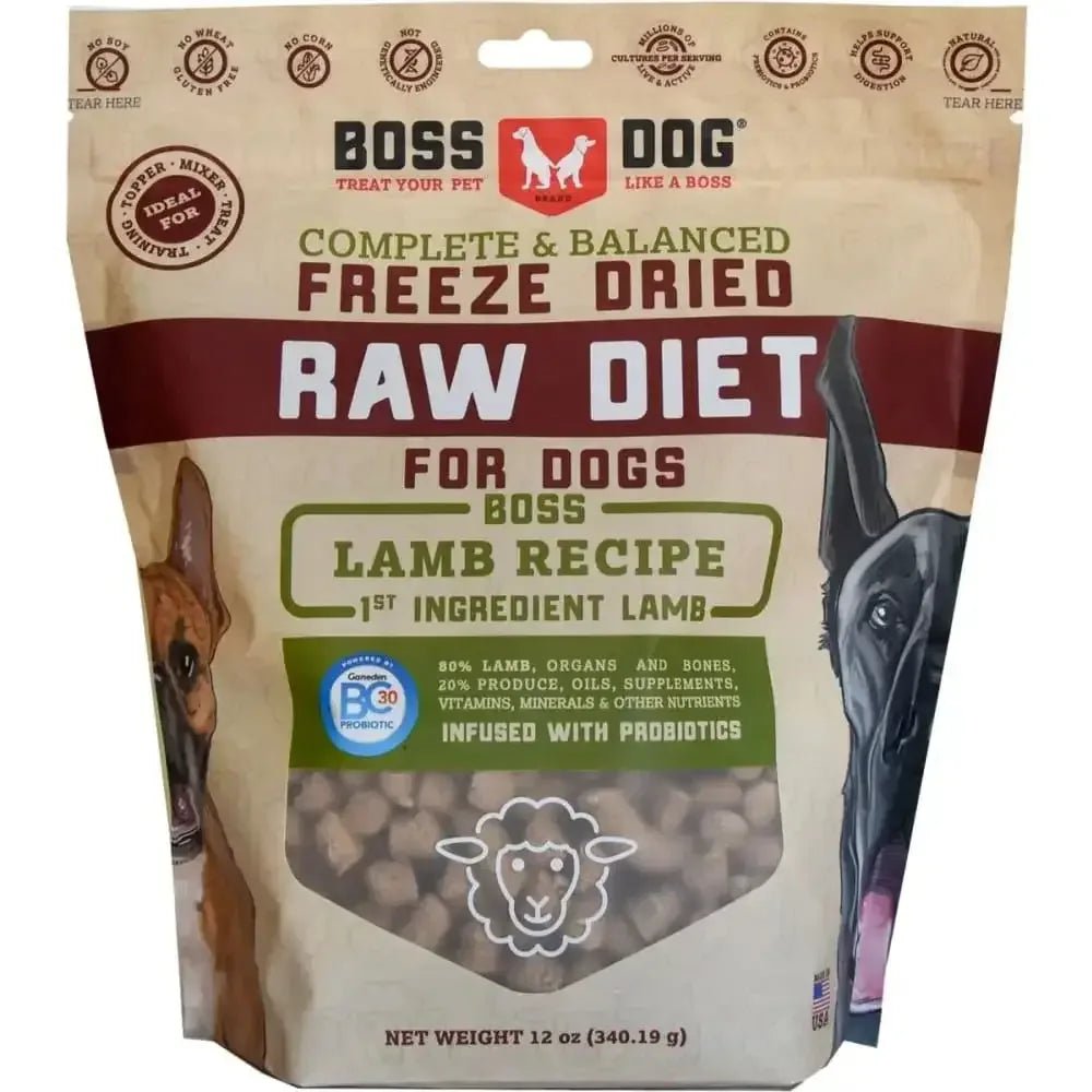 Boss Dog® Complete & Balanced Freeze Dried Raw Diet Dog Food 12 Oz - Talis Us
