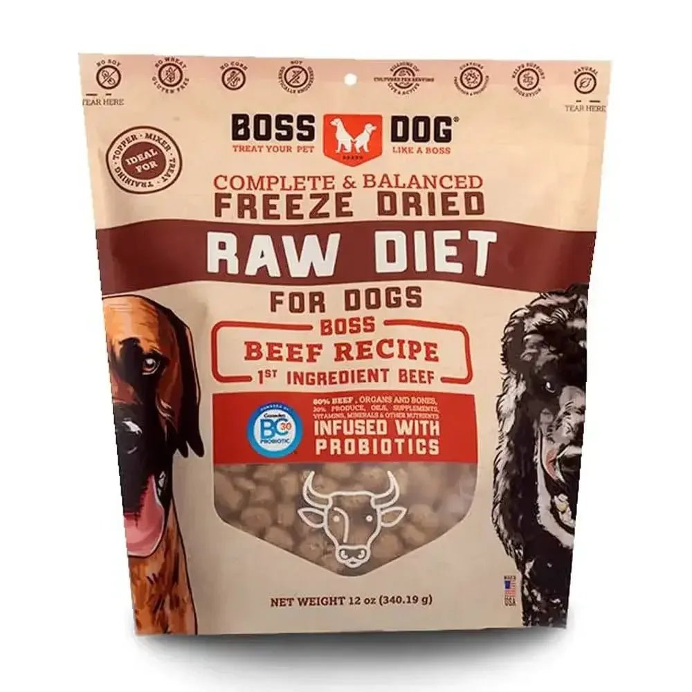 Boss Dog® Complete & Balanced Freeze Dried Raw Diet Dog Food 12 Oz - Talis Us