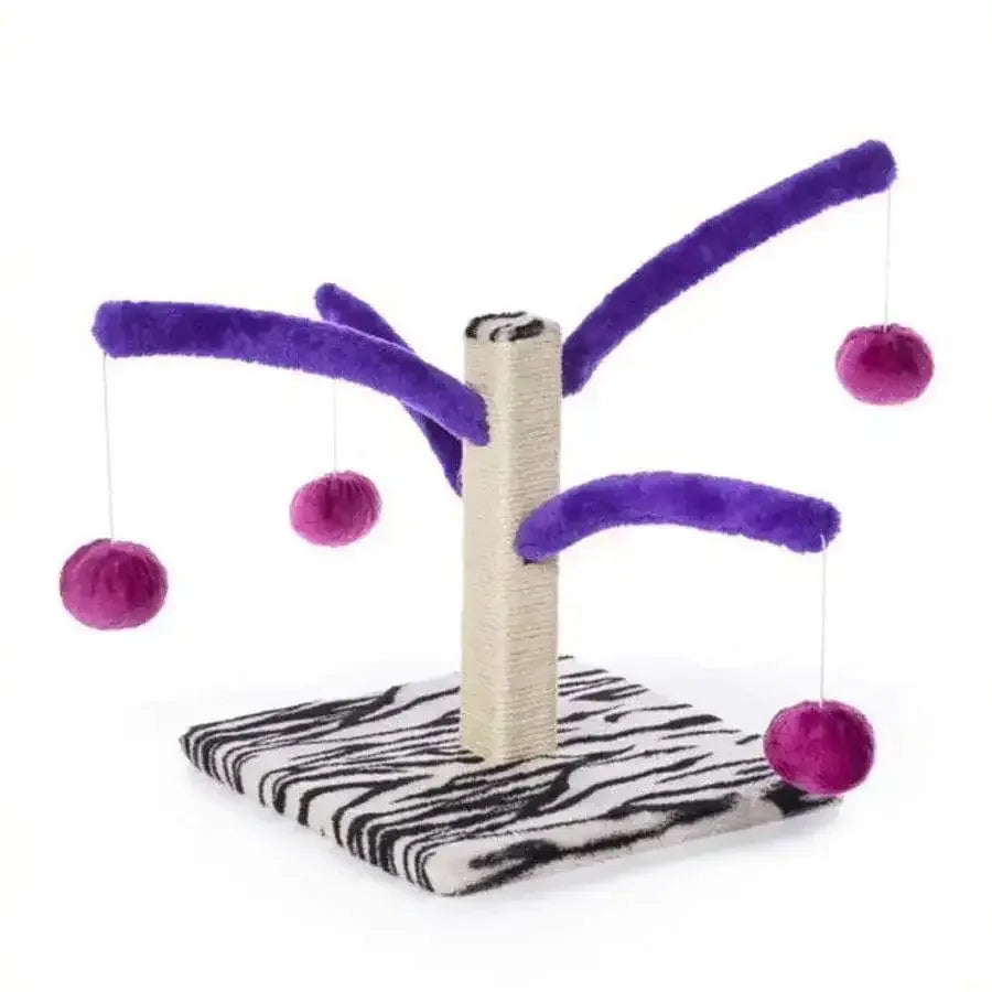 Bounce 'n Spring Cat Scratcher Scratching Post Multi-Color Prevue Pet CPD
