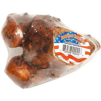 Best Buy Bones smoked knuckle dog treat, large size, ideal for dogs to chew and enjoy