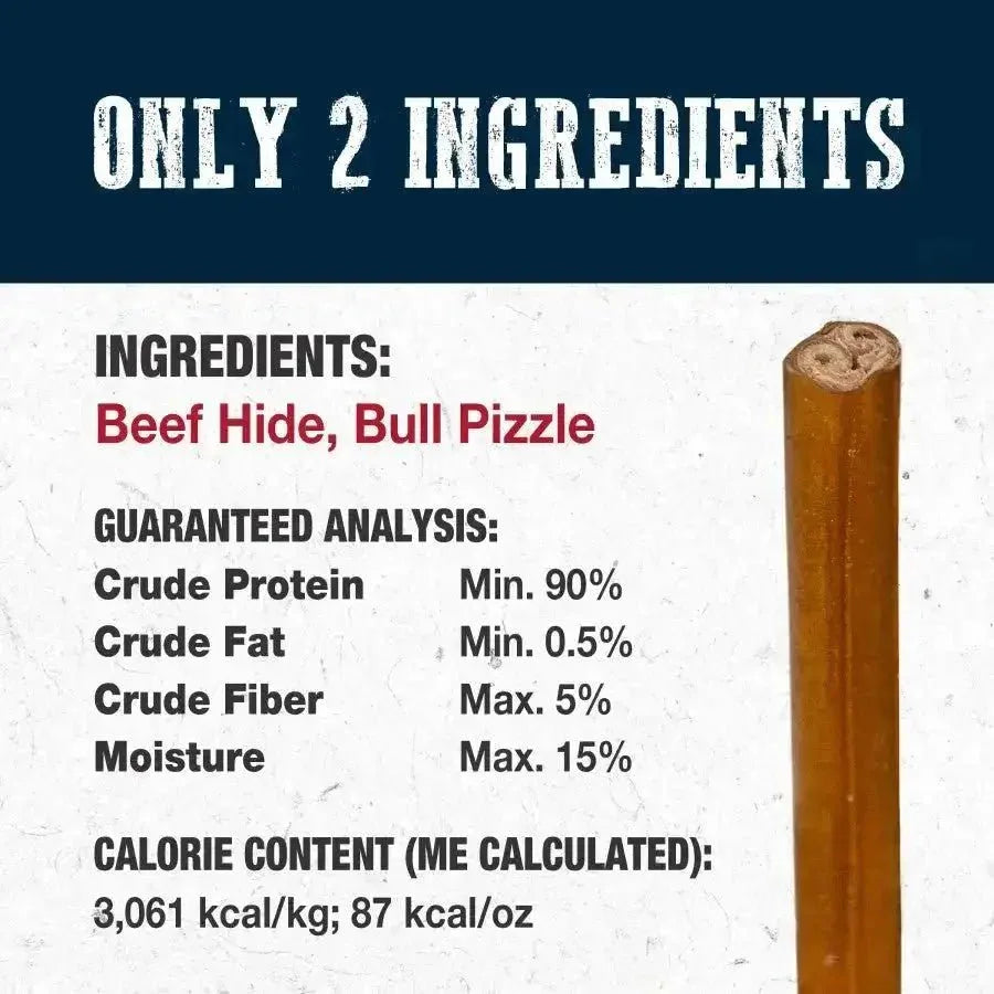 Cadet Bully Hide Sticks All - Natural Dog Chews - Talis Us