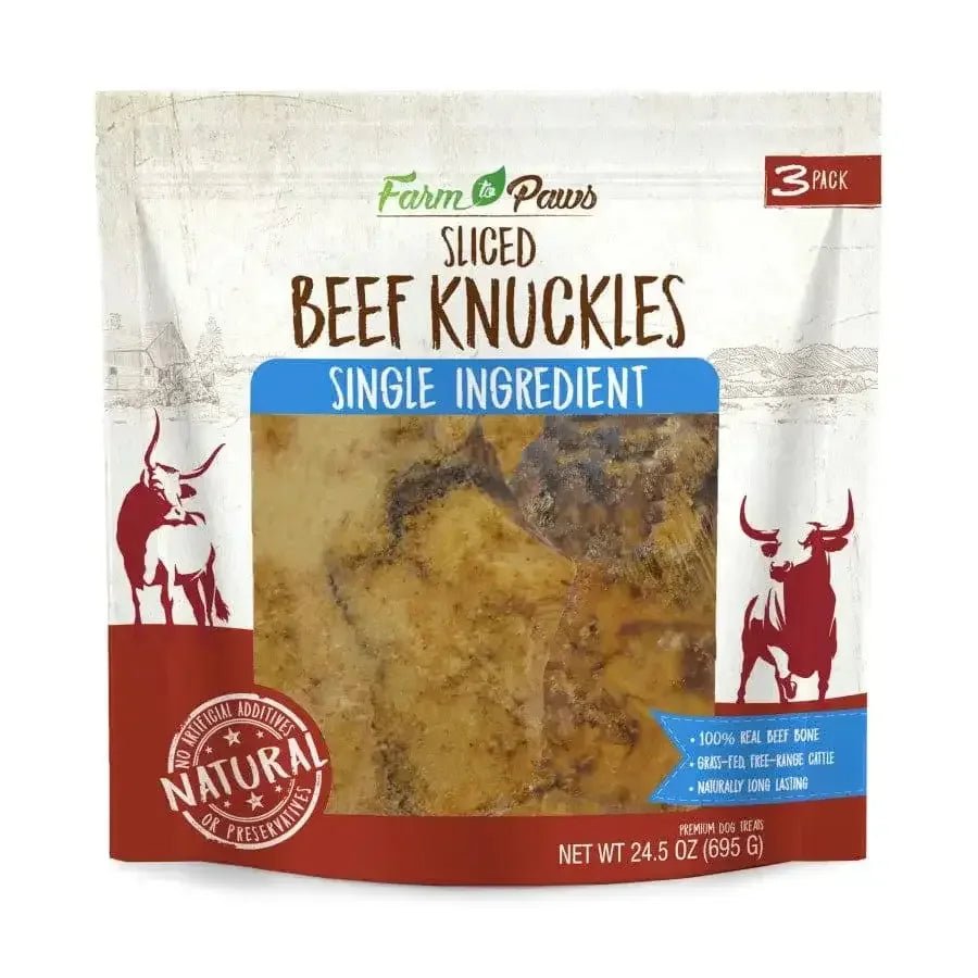 Cadet Farm to Paws Sliced Beef Knuckle Bones - Natural Dog Chews - Talis Us