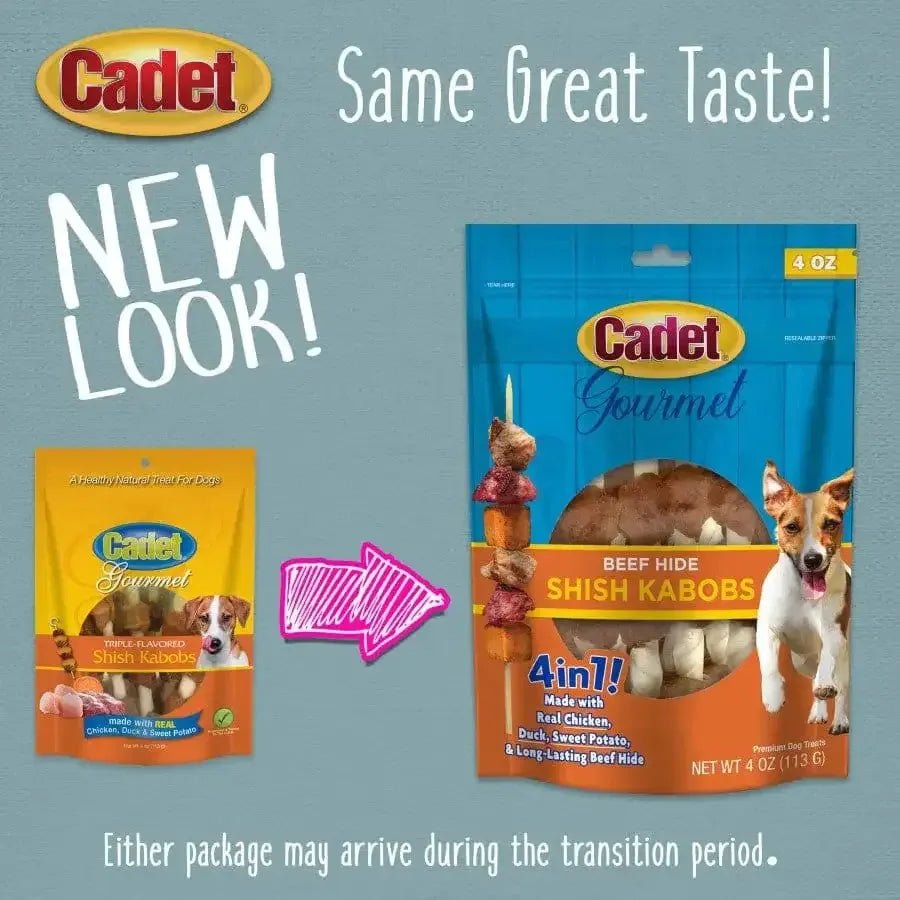 Cadet Gourmet Beef Hide Shish Kabob Dog Treats - Talis Us