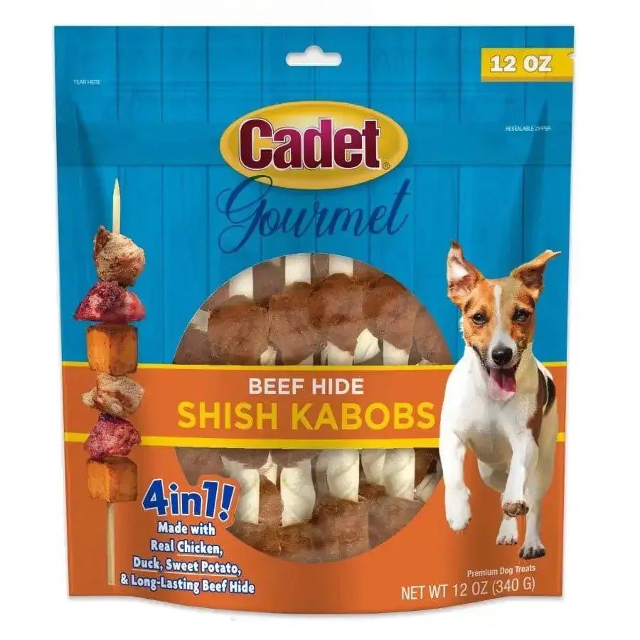 Cadet Gourmet Beef Hide Shish Kabob Dog Treats - Talis Us
