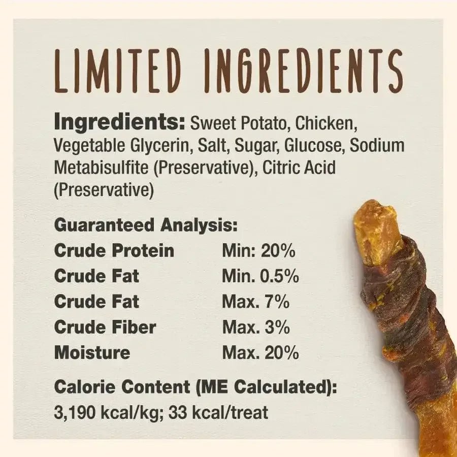 Cadet Gourmet Sweet Potato & Chicken Wrapped Dog Treats - Talis Us