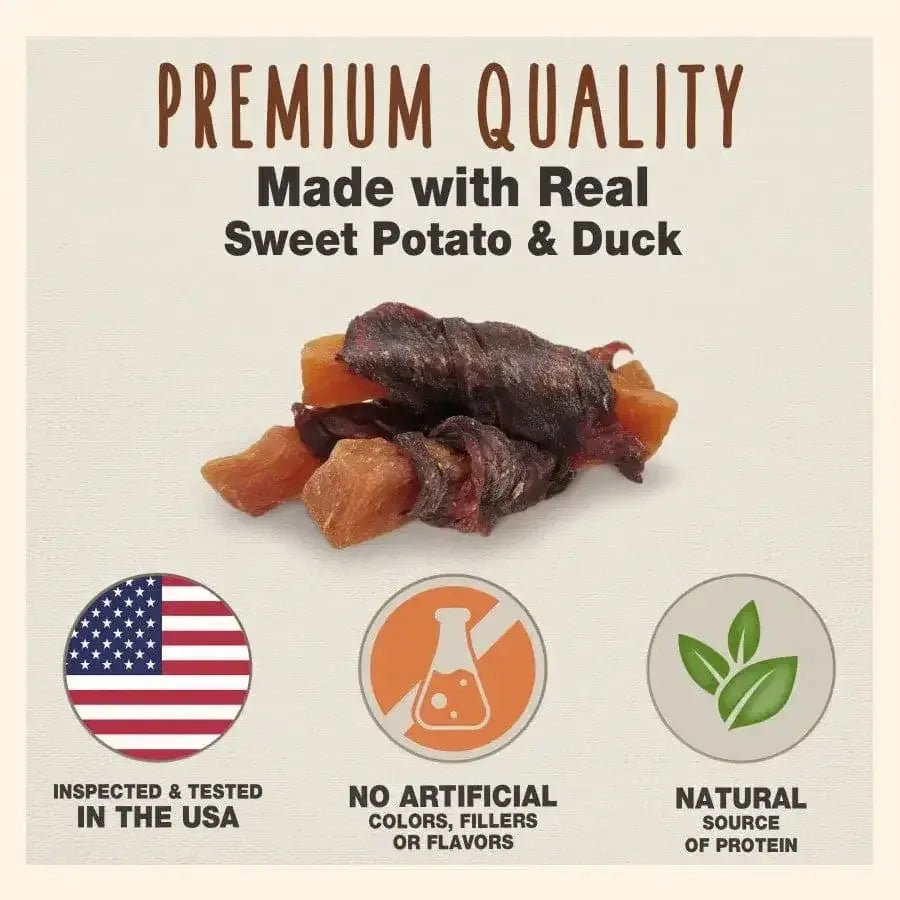 Cadet Gourmet Sweet Potato & Duck Wrapped Dog Treats - Talis Us