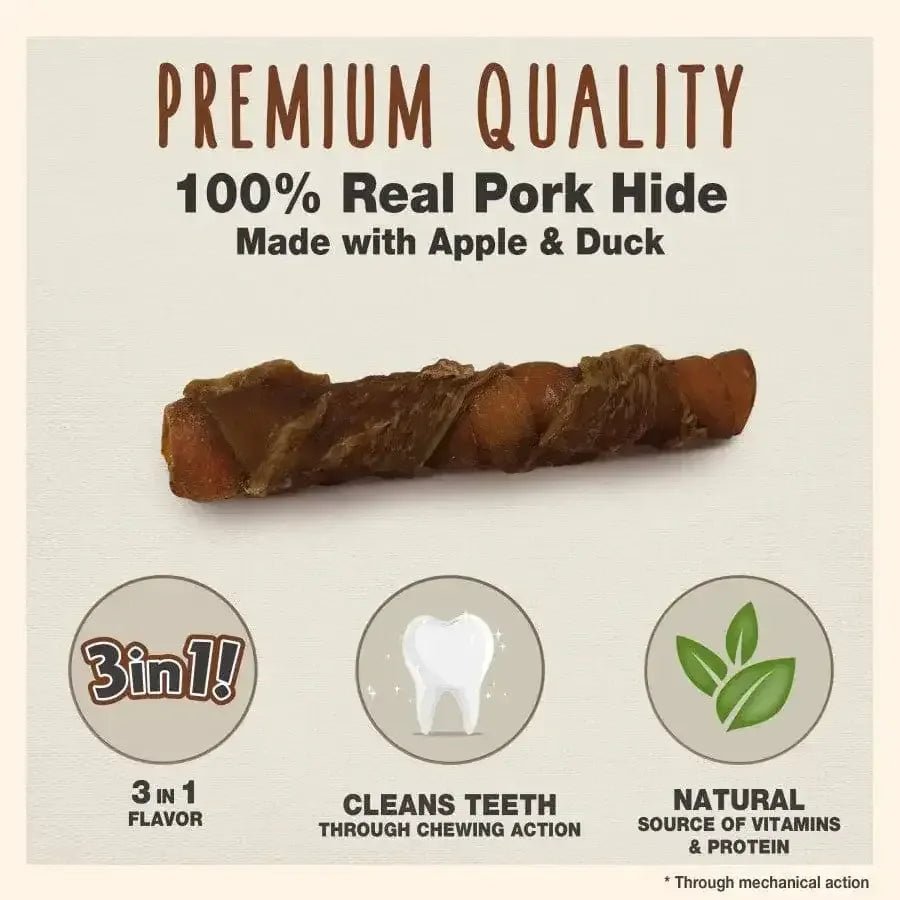 Cadet Gourmet Triple Chews Pork Hide Twists - Talis Us