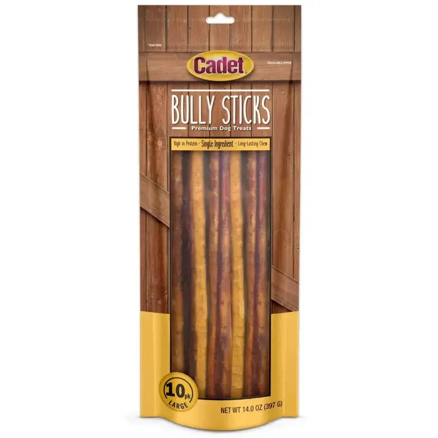 Cadet Large Bully Sticks Long - Lasting Grain - Free Dog Chews - Talis Us