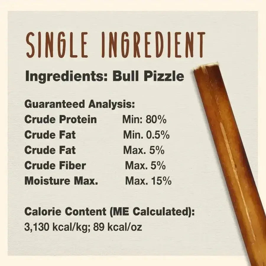 Cadet Large Bully Sticks Long - Lasting Grain - Free Dog Chews - Talis Us