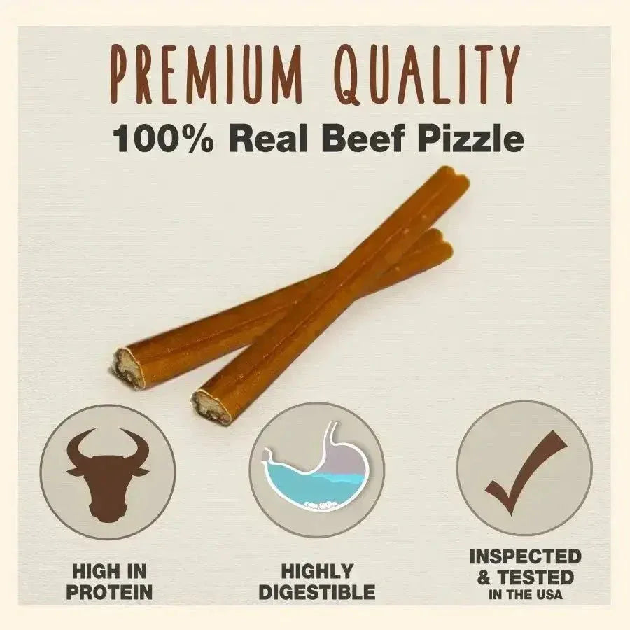 Cadet Large Bully Sticks Long - Lasting Grain - Free Dog Chews - Talis Us