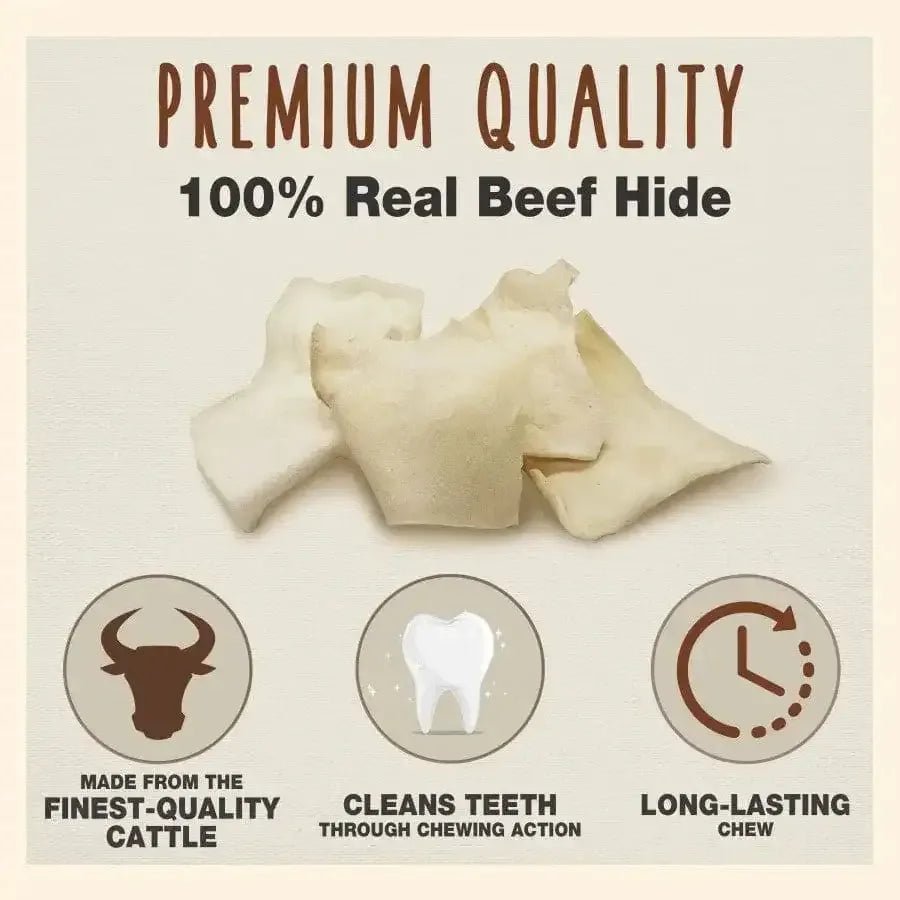 Cadet Premium Grade Beef Hide Chips for Dogs Chips 1 lb - Talis Us
