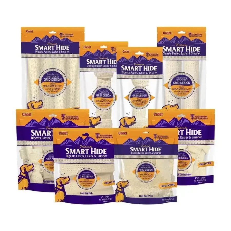Cadet Smart Hide Easily Digestible Rawhide Knotted Bone for Dogs - Talis Us