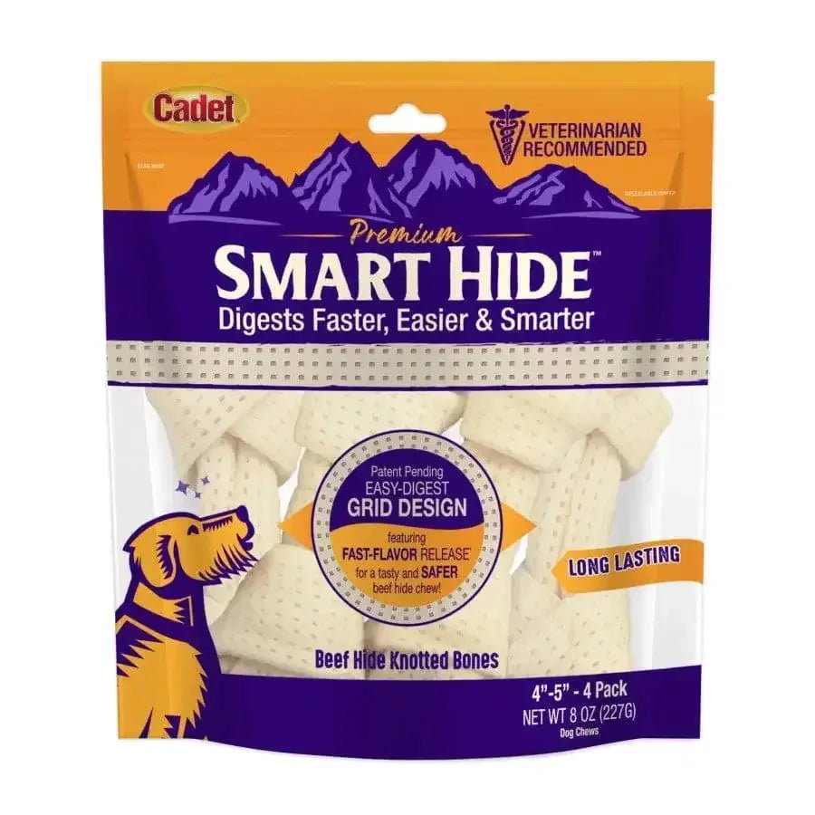 Cadet Smart Hide Easily Digestible Rawhide Knotted Bone for Dogs - Talis Us