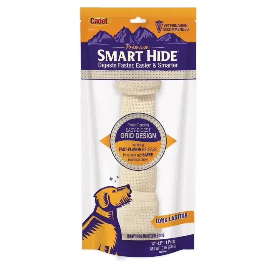 Cadet Smart Hide Easily Digestible Rawhide Knotted Bone for Dogs - Talis Us