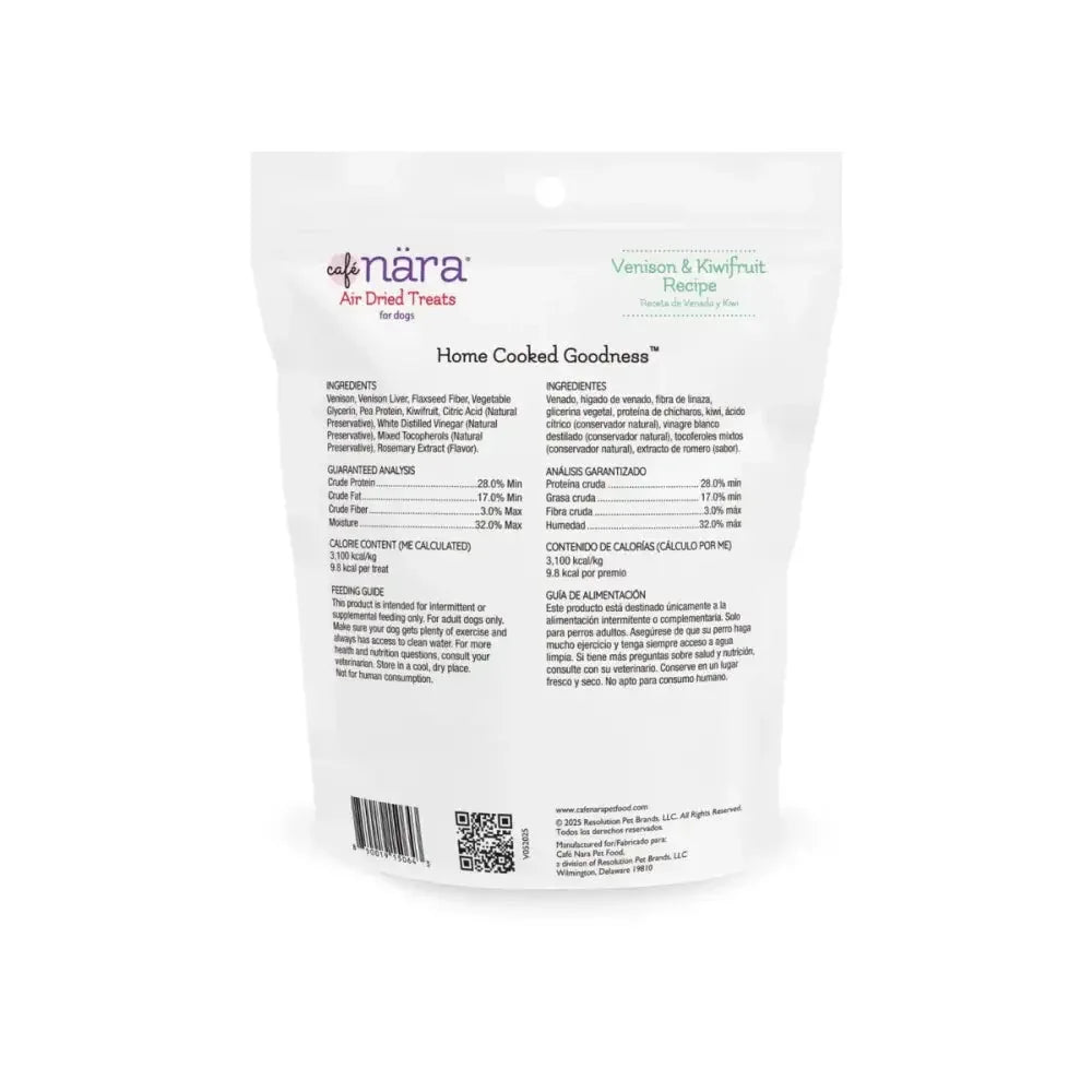 Cafe Nara Air Dried Venison and Kiwifruit Dog Treats 3.5 oz - Talis Us