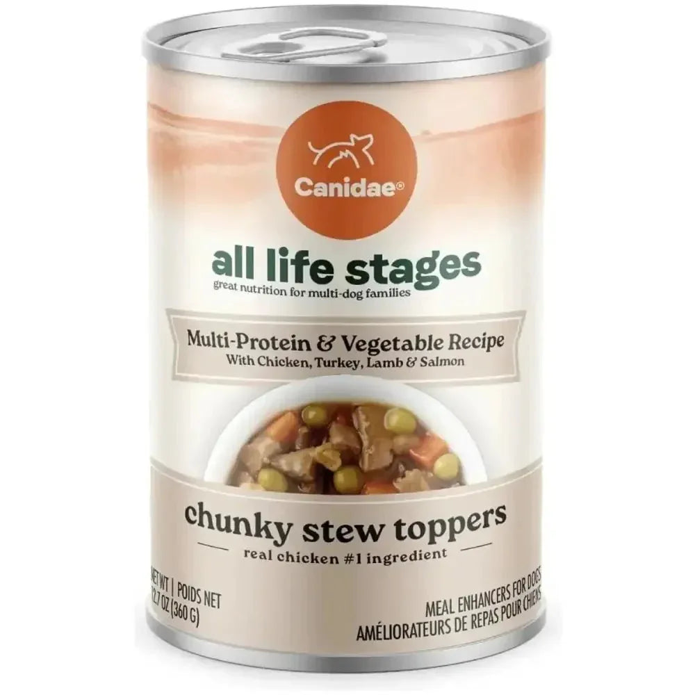 CANIDAE All Life Stages Chunky Stew Toppers Wet Dog Food 6ea/12.7 oz - Talis Us