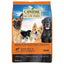 A bag of CANIDAE All Life Stages Lamb Meal & Rice Formula Dry Dog Food shows four dogs and emphasizes its high-quality ingredients. Suitable for multi-dog homes, its ideal for adult dogs, puppies, and seniors.