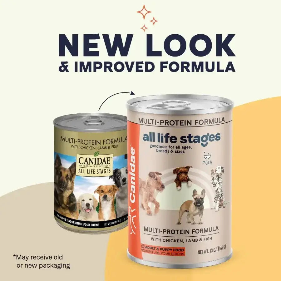 CANIDAE All Life Stages Multi-Protein Wet Dog Food Chicken, Lamb & Fish, 12ea/13 oz CANIDAE