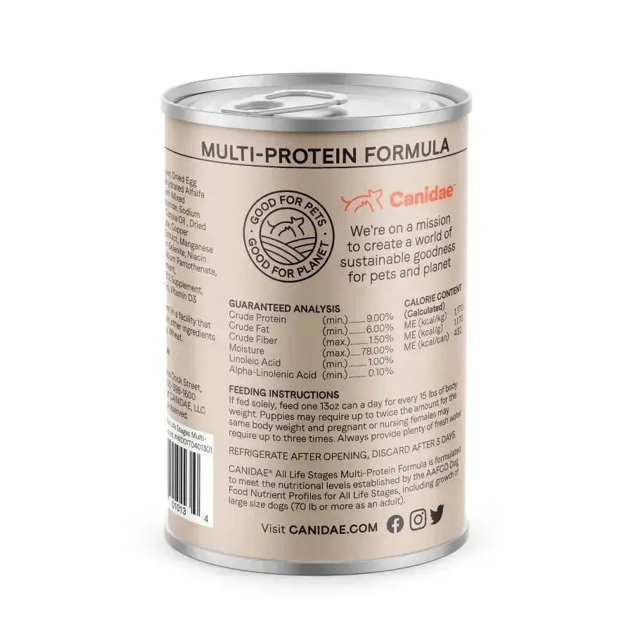 CANIDAE All Life Stages Multi - Protein Wet Dog Food Chicken, Lamb & Fish, - Talis Us